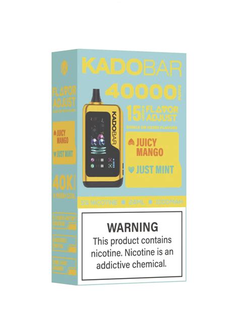 Kado Bar Flavor Adjust 40K Juicy Mango and Just Mint | GetPop