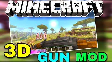 Unbelievable 3d Gun Mod For Minecraft Pe Hindi Youtube