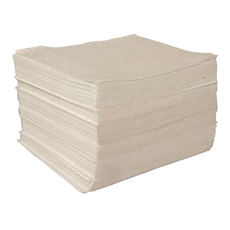 Double Thickness 100 Litre Oil Absorbent Spill Pads H Tec