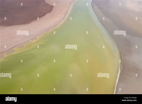 Luftaufnahme Von Einem Flussdelta Am Lake Natron Tansania