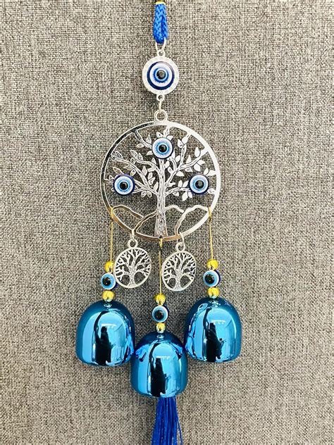 Warmingo De Evil Eye Wind Chime Bells For Home Office Brings