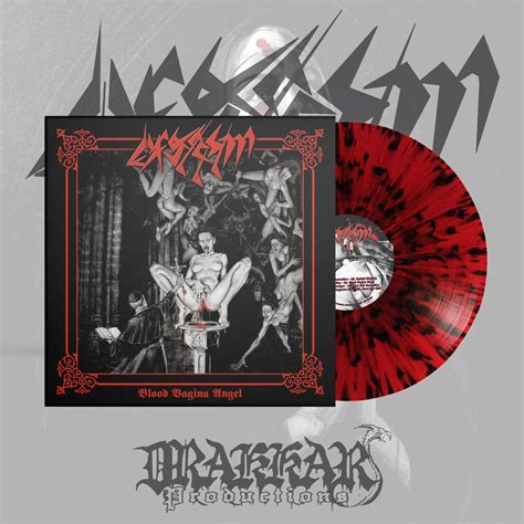 ORGASM Blood Vagina Angel RED SPLATTER LP Drakkar