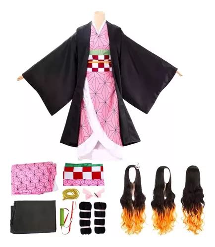 Disfraz De Demon Slayer Cosplay Kimono Traje Para Ni Os Nezu Cuotas