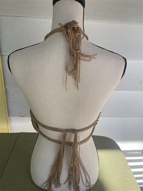 Beige Crochet Top Boho Bikini Bohemian Top Style Gem