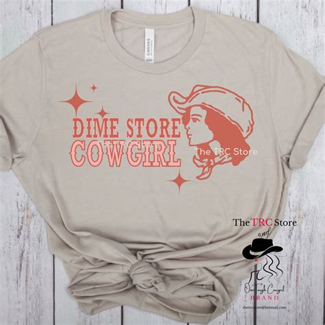 Retro Western Cowgirl Dime Store Cowgirl T Shirt Country Western