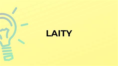 meaning   word laity youtube