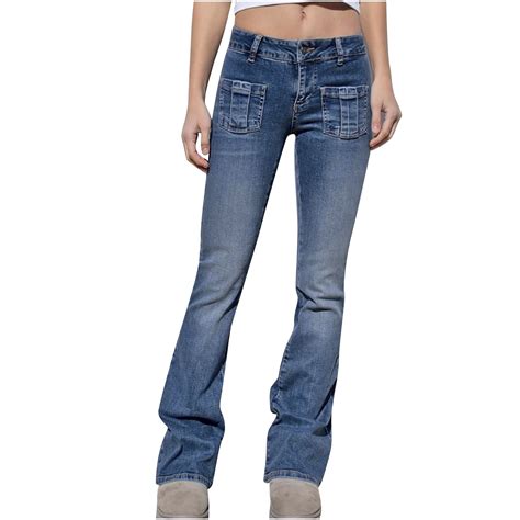 Apexfwdt High Waisted Bell Bottom Jeans For Women Flare Jeans Stretch Straighted Leg Jeans Women