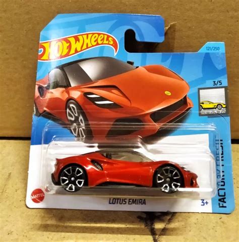 Hot Wheels Lotus Emira Red Short Card Hw Factory Fresh Box F Mod Picclick Uk