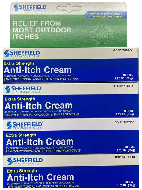 Dr Sheffield S Anti Itch Cream With Histamine Blocker 1 25 Oz 4