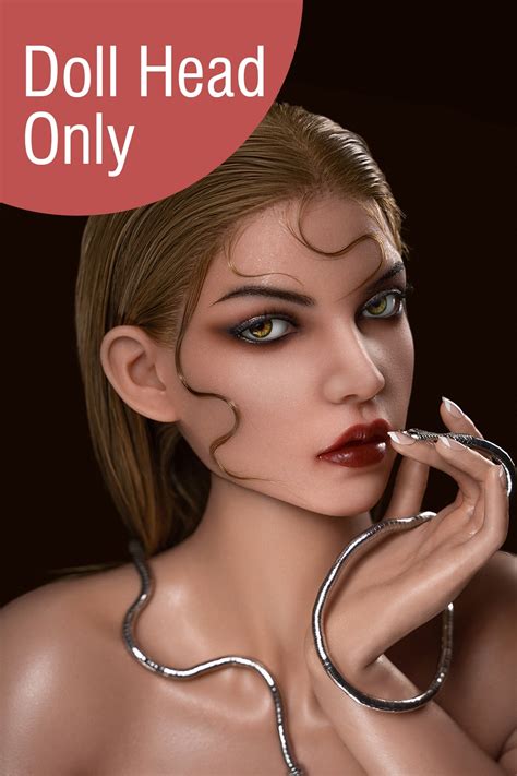 M4 Gill Head Silicone Blonde Hair Blowjob Adult Sex Doll Head Only