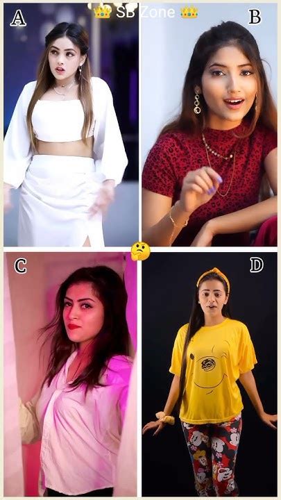 Who Is Best📸 Zoya Jaan 🆚 Angel Rai 🆚 Soni Karki 🆚 Dipika Rana 🤔