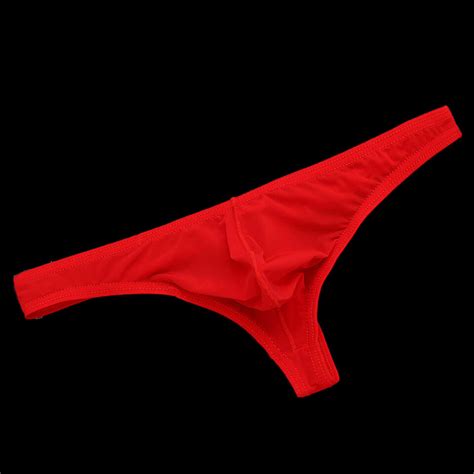 4 Pcs Lot Mens Sexy Bikini Thongs G String Nylon Thin Underwear Pants Size S M L EBay