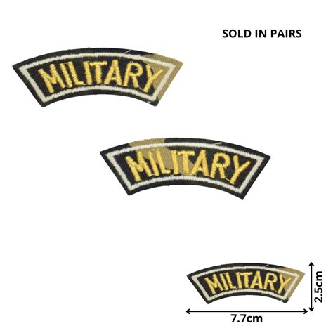 Camo Military Pair MIL005 Embroidered Patches CelloExpress