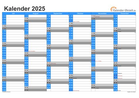 Календарь 2025 excel