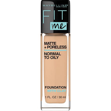 Mayebelline Fit Me Foundation Matte Poreless Warm Nude Jeevee
