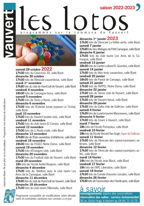 loto tirage  calendar glad philis