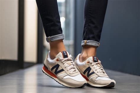 Premium Photo | Two Feet Two Trainers A Balanced Approach to Style