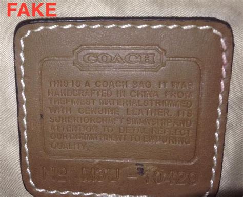 how to know a real coach purse