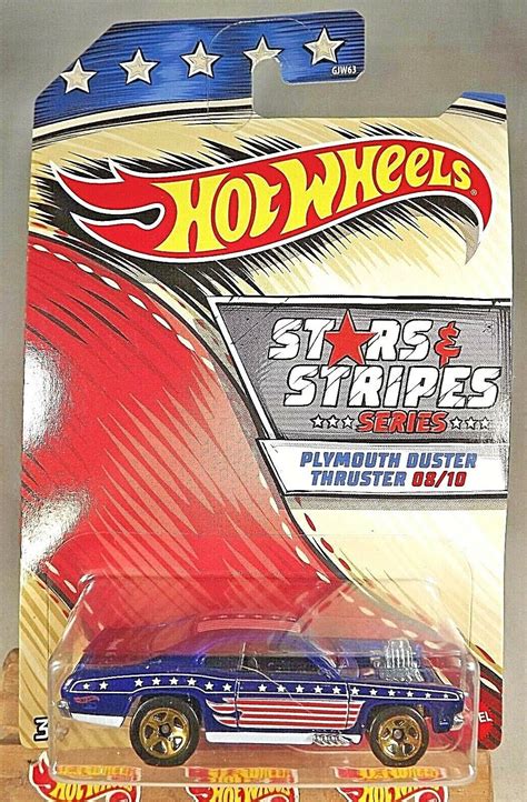 Hot Wheels Stars Stripes Plymouth Duster Thruster Blue W Gold Sp Contemporary