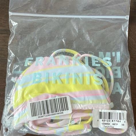 Frankies Bikinis Summer Stripe Bikini NWT In Depop