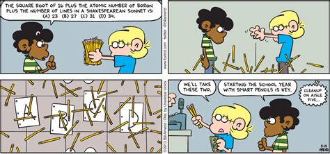 pencil test   school math foxtrot comics  bill amend