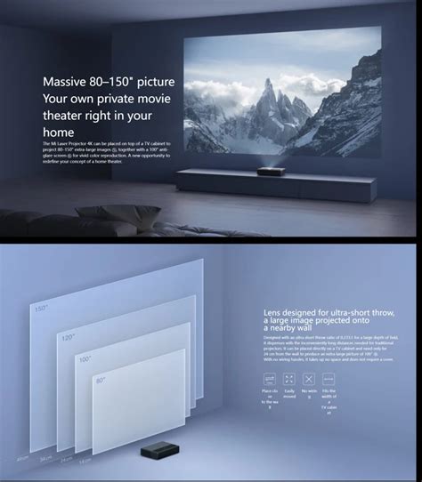 Xiaomi Mi 4k Full Hd 5000 Smart Proyect 4k Laser Projector 150 Version ...
