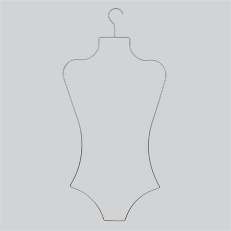 Metal Vücut Formlu Bikini Mayo Askısı Beyaz Renk 1