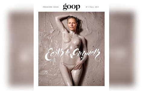 Gwyneth Paltrow Goes Nude For Goop Magazine Launch