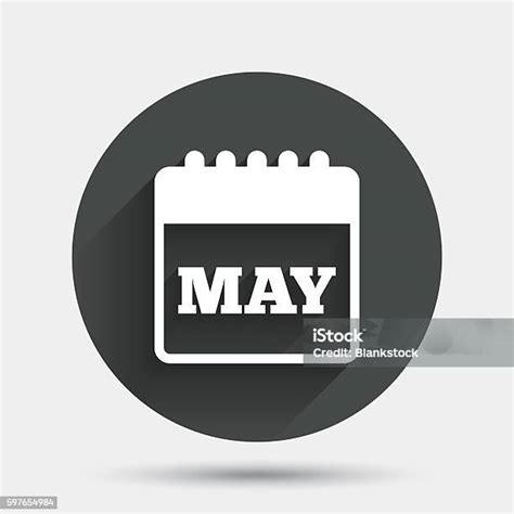 calendar sign icon  month symbol stock illustration  image