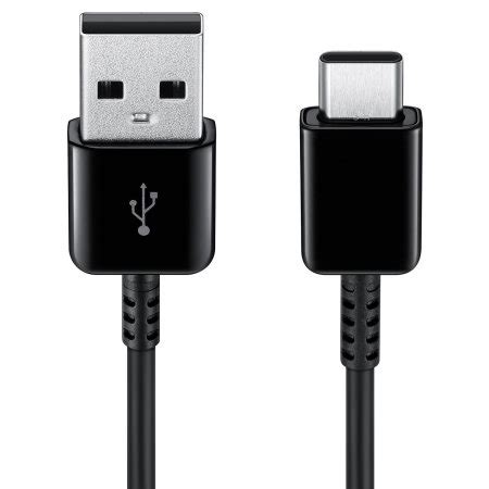 Official Samsung Galaxy S20 FE USB C Charging Cable Black 1 5m