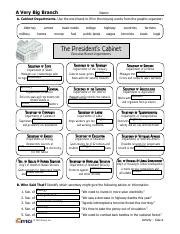 A Very Big Branch Worksheets Answers