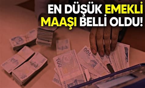 En düşük emekli maaşı belli oldu Geyve Medya