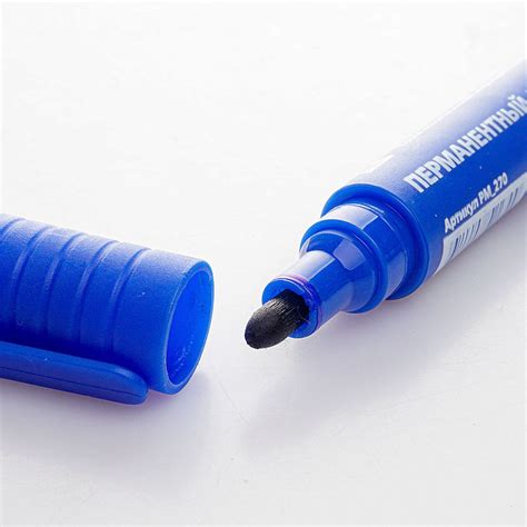 Маркер перманентный синий 1,5-3 мм OfficeSpace купить за 42 руб. с ...