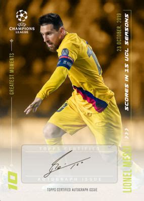 Football Cartophilic Info Exchange Topps Designed By Lionel Messi