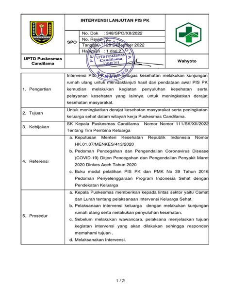 Spo Intervensi Lanjut Pis Pk 2022 Pdf Sains And Matematika
