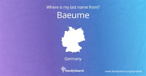 Baeume Name Meaning and Baeume Family History at FamilySearch