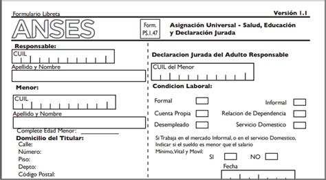 Formulario Anses Descargar Turno Enero