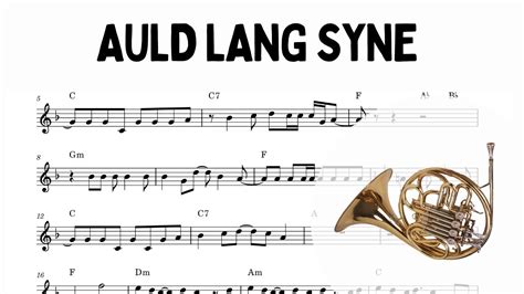 Auld Lang Syne French Horn Sheet Music Christmas Song French Horn