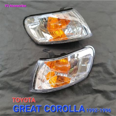 Jual Corner Lamp Lampu Sein Toyota Corolla Ae Kristal Set