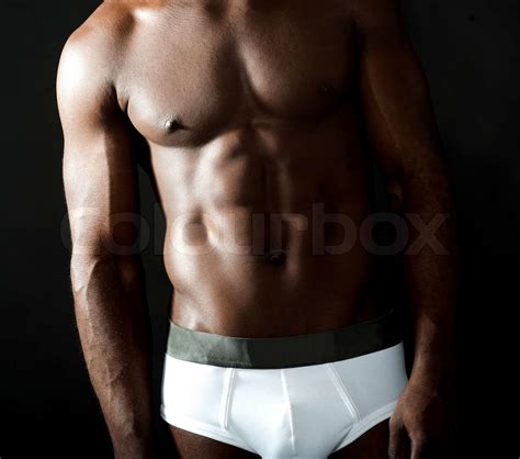 Naked Underwear Male Model Closeup Shot Stock Image Colourbox