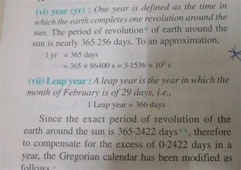 vi year yr  year  defined   time    earth compl