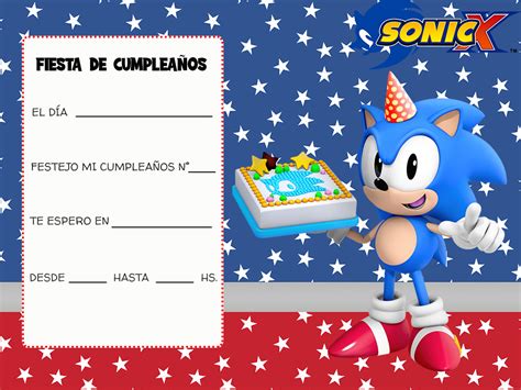 Invitaciones De Sonic Kits Para Imprimir Gratis