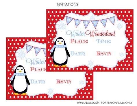 Winter Wonderland Printables Printable Calendars At A Glance
