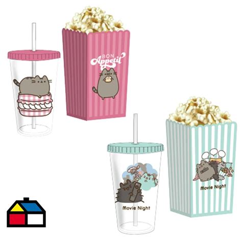 Set pop corn pusheen diseños surtidos Sodimac Falabella