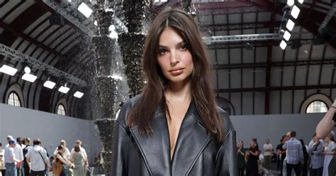 Emily Ratajkowski Admits She Was Naked Under Thick Leather Jacket During Trip To Paris Mirror