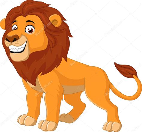 Cartoon Funny Lion Walking Stock Vector Tigatelu 133295508