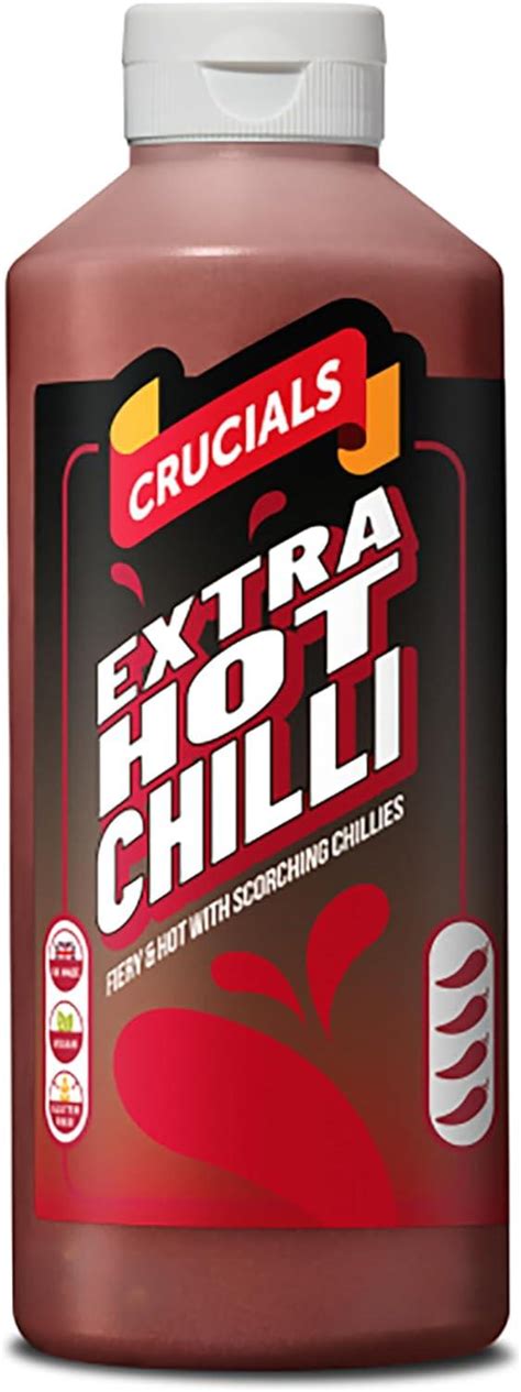 Table Sauce Bundle With Crucials Extra Hot Chilli Sauce 500ml With Sriracha Sauce 500ml And
