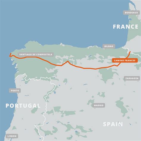 Map of camino de santiago - kittere