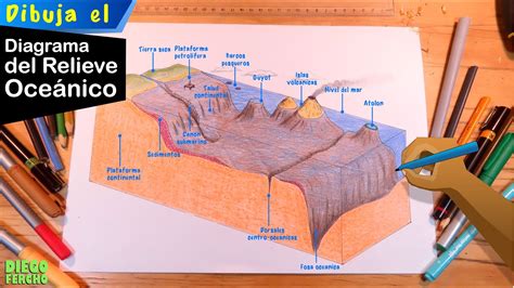 Dibuja F Cil El Diagrama Del Relieve Oce Nico En D Youtube