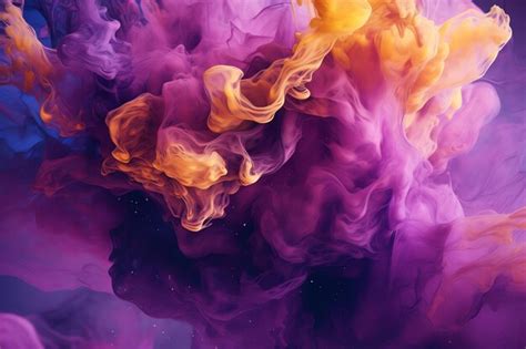 Premium Ai Image Purple And Gold Background